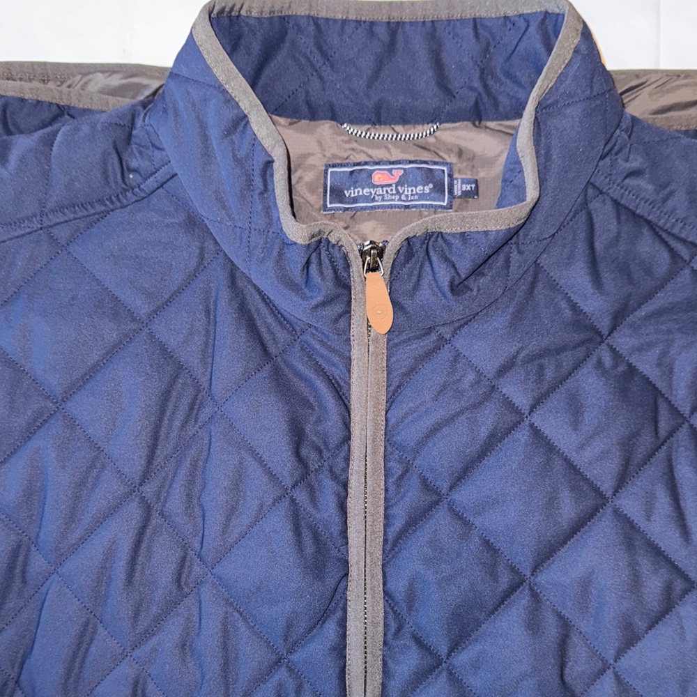 Vineyard Vines Men's Navy Quilted Puffer Jacket